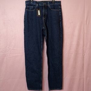 River Island Relaxed Fit Button Fly Jeans size 36x32